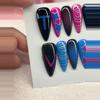 plant/Pink and blue tv girl press on nails-1-thumbnail