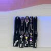 plant/Long black bling press on nails-1-thumbnail