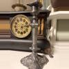 plant/Silver Plated Ornate Candle stick Holder 13 in -0-thumbnail