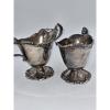 plant/Poole Silver Co. Lancaster Rose Silver Plated Creamer and Sugar Bowl Set #406-6-thumbnail