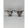 plant/Poole Silver Co. Lancaster Rose Silver Plated Creamer and Sugar Bowl Set #406-0-thumbnail