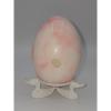 plant/Vintage Genuine Italian Pink Alabaster Egg with Duck Display Stand-5-thumbnail
