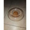 plant/Pink Depression Glass Console Bowl & Flower Frog 12.5"-5-thumbnail