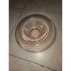 plant/Pink Depression Glass Console Bowl & Flower Frog 12.5"-8-thumbnail