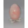 plant/Vintage Genuine Italian Pink Alabaster Egg with Duck Display Stand-3-thumbnail