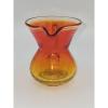 plant/Vintage Amberina Hand Blown Miniature Crackle Glass Pitcher-3-thumbnail