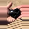 plant/Smoky Quartz crystal heart with a lot of rainbows!  61mm-1-thumbnail