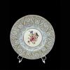 plant/Royal Worcester England Embellished Floral Light Blue Gold Trim Dinner 10” Plate-0-thumbnail