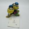 plant/Kaiser Germany Porcelain Bisque Blue Tít  Birds Titmice Signed GAWANTKA Figurine-0-thumbnail