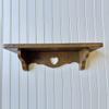 plant/Vintage Burwood faux wood wall shelf with adorable engravings-0-thumbnail