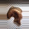 plant/Salmon Copper Jello Mold. Low Patina.-0-thumbnail