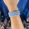plant/One (1) Angelite stretchy bracelet | 6mm beads | 6.5" wrist-2-thumbnail