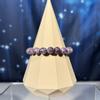plant/Charoite bracelet-stretchy | 9mm beads | 6.25" wrist-0-thumbnail
