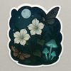 plant/Moth Mushroom Night Moon | Sticker-0-thumbnail