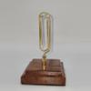 plant/Mid-Century Brass Modern Desktop Letter/Photo Holder-0-thumbnail