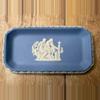 plant/#15 — Wedgwood Blue Jasperware Rectangular Tray — “The Dancing Hours” Motif-0-thumbnail