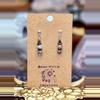 plant/Bronzite, pietersite, and herkimer diamond earrings-1-thumbnail
