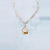 plant/White Succulent Necklace, Heart Shaped Chain-0-thumbnail