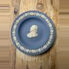 plant/#50 — Wedgwood Blue Jasperware Shakespeare Portrait Plate (4.5”)-0-thumbnail