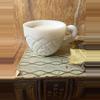plant/#47 — Vintage Milk Glass Mug Candle – “Crisp Pear & Apple” Soy Wax-0-thumbnail