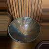 plant/Signed Pottery Bowl Blue Brown Glaze -0-thumbnail