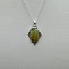 plant/13.6 Carat One of a Kind Natural Spiderweb Turquoise Pendant Necklace-1-thumbnail