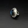 plant/Blue Labradorite Sterling Silver Ring: Modern Baroque Handmade Jewelry, Size 4.5-4-thumbnail