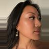 plant/Genuine natural blue topaz and freshwater cultured Edison white pearl earrings-6-thumbnail