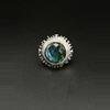 plant/Blue Labradorite Sterling Silver Ring: Modern Baroque Handmade Jewelry, Size 4.5-2-thumbnail