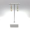 plant/Genuine natural blue topaz and freshwater cultured Edison white pearl earrings-7-thumbnail