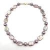plant/Large Purple Edison Pearl Necklace: Baroque Rectangular Pearls, 14K Gold-Filled-5-thumbnail