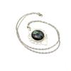 plant/Labradorite Sterling Silver Pendant Necklace: Modern Baroque Handmade Jewelry-7-thumbnail