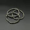 plant/Genuine Natural Sapphire and Pyrite September Birthday Elastic Bracelet-0-thumbnail