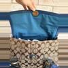 plant/592. Coach teal Hampton turnlock shoulder bag-2-thumbnail