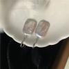 plant/S925 big square earrings accessories no pearls including-4-thumbnail