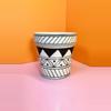 plant/Ceramic Pot 4.5 in. | White/Black-0-thumbnail
