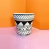 plant/Ceramic Pot 4.5 in. | White/Black-3-thumbnail