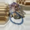 plant/Blue Fluorite Stretch Bracelet - large wrist-0-thumbnail