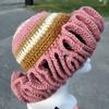 plant/Neapolitan Bloom Crochet Ruffled Hat - Slay’d Studio-0-thumbnail