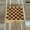 plant/Handmade Wood Chess & Checkers Set with Storage Box-0-thumbnail