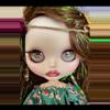 plant/Labubu garden fairy custom blythe doll w sparkling hair & eyes-5-thumbnail