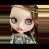 plant/Labubu garden fairy custom blythe doll w sparkling hair & eyes-7-thumbnail
