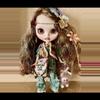plant/Labubu garden fairy custom blythe doll w sparkling hair & eyes-2-thumbnail