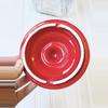 plant/Vintage glass jar with red ceramic lid 8 1/2" tall x 5" diameter (lid just sits)-2-thumbnail
