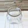 plant/Vintage glass jar with red ceramic lid 8 1/2" tall x 5" diameter (lid just sits)-1-thumbnail