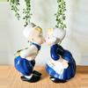 plant/Sweet vintage porcelain Dutch boy and girl-0-thumbnail
