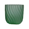 plant/Andre Richard 1984 Green Satin Glass Vase 4"×4"-0-thumbnail