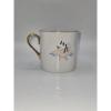 plant/Vintage White Porcelain Mug with Gold Handle 1967 Music Notes & Arrow-0-thumbnail