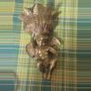 plant/Vintage Brass Wall Pocket /Planter Cherub /Angel-0-thumbnail