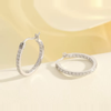 plant/S925 Sterling Silver Moissanite Hoop Earrings -MS2510A09-0-thumbnail